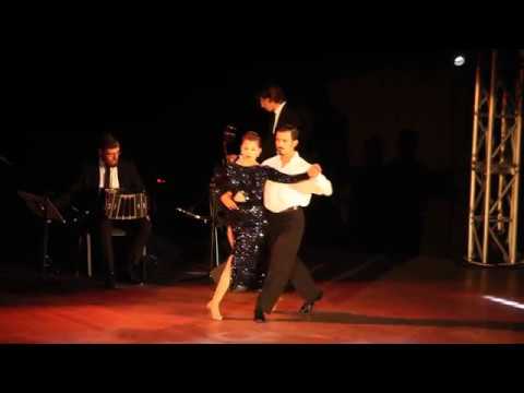 Fernando Gracia  and  Sol Cerquides  are  dancing  to  a  tango  at  White Nights tango festival  in  2016