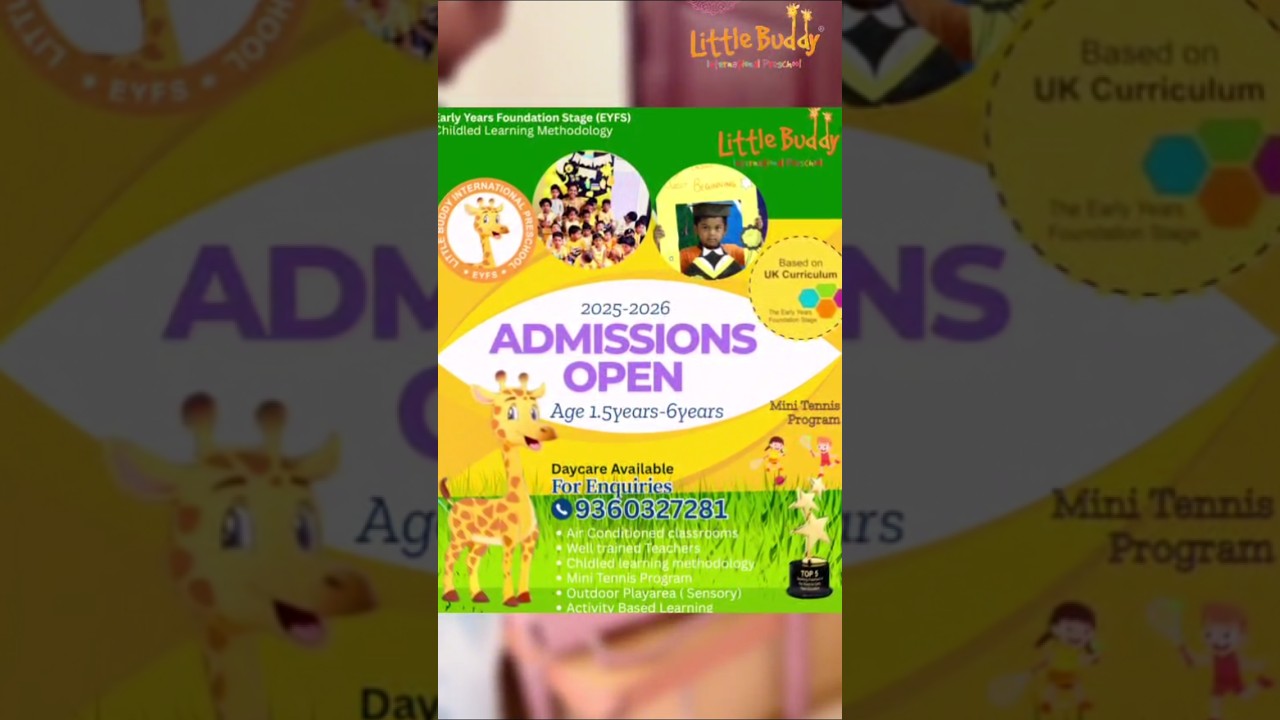 Little buddy admissions open age 1.5years to 6years❤❤❤❤ #little buddy #admissions #years #school