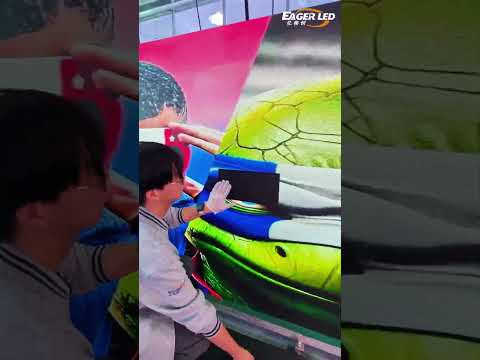 This LED display screen is an ideal solution for indoor fixed installations.  #eagerled #leddisplay