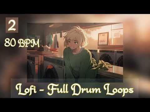 [FREE Lofi Sample Packs] 80 BPM Serpent Lofi Full Drum Loops 2 | Free Download Stock Drum Samples