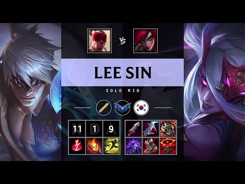 Lee Sin Mid vs Katarina - KR Diamond Patch 25.S1.3