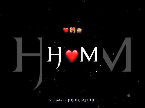 #H❤M ️Letter Name Status❤️||Name art Video😍||Whatsapp status💘||2023 #drcreation #short #viral