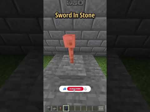 Unbelievable Find: Sword in Stone 😱 #shorts #minecraft