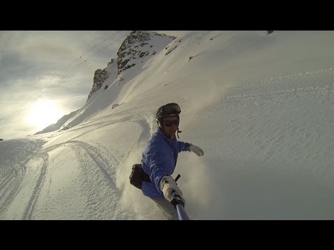 Luís Roberto Formiga curte um snowboard no topo da Europa