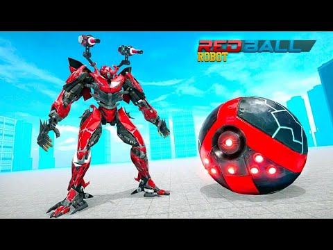 Red Ball Robot Flying Car  Transformation Game 2020 - Android Gameplay