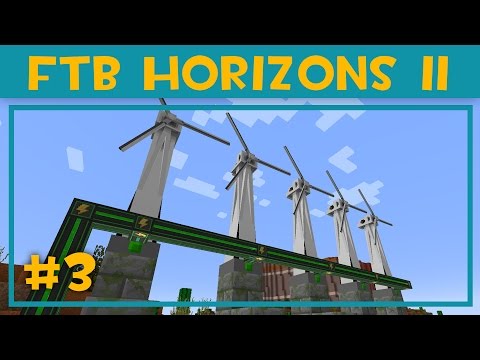 FTB Horizons 2 Daybreaker - RR Pickaxe and Mekanism Windmills - 3