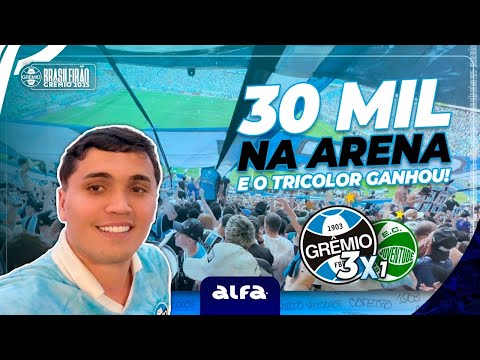 GRÊMIO 3x1 JUVENTUDE - 30 MIL NA ARENA E O TRICOLOR GANHOU!