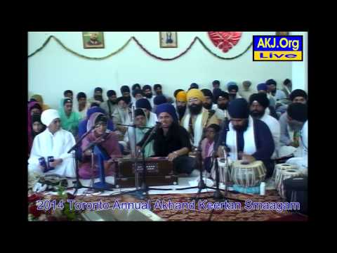 099 Toronto July 2014 Smaagam - Saturday Morning Keertan - Bibi Hussanjot Kaur Jee Portland