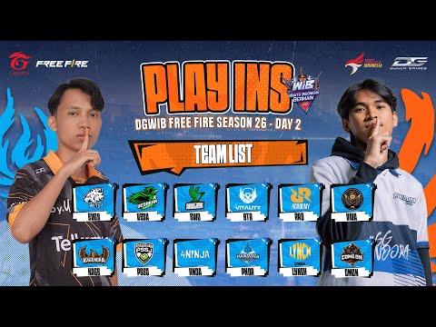 🔴DGWIB FREE FIRE SEASON 26 : PLAYINS DAY 2