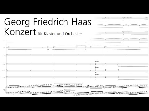 Georg Friedrich Haas - Piano Concerto [w/score]