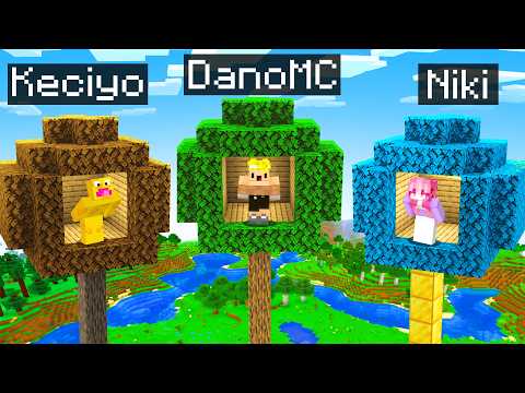 Pasé de CASA del ÁRBOL POBRE a MILLONARIA en Minecraft
