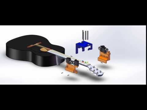 Assistive Guitar Device Assembly