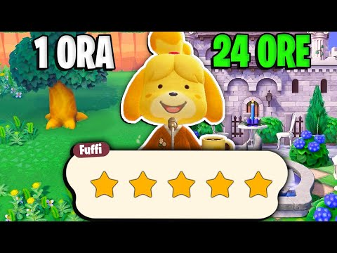 I BUILD a MEDIEVAL CASTLE on my 0 STAR island on ANIMAL CROSSING new HORIZONS
