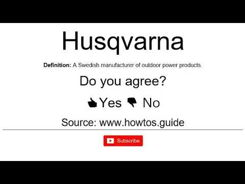 How to Pronounce / How to Say: Husqvarna