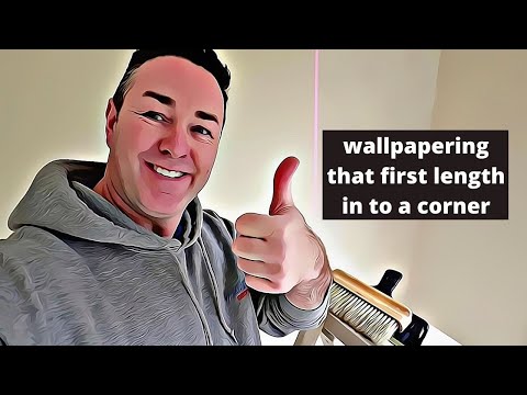 How to Wallpaper - hanging that first length from a corner!