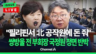 [????이슈를 켜라] [LIVE] 청문회 나온 쌍방울 전 부회장 리호남, 필리핀에서 만났다 / 채널A