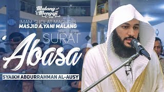 Download lagu MUROTTAL LIVE: Syaikh Abdurrahman Al Ausy di Masjid Ahmad Yani Malang -  Surat 'Abasa mp3