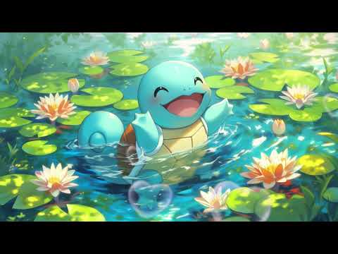 Squirtle Pond Lofi 🌊 Cozy Pokémon Ambience for Relaxing, Studying & Sleep