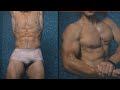 Awesome flexing show in shower from Young Bodybuilding champion Andrey Muscle