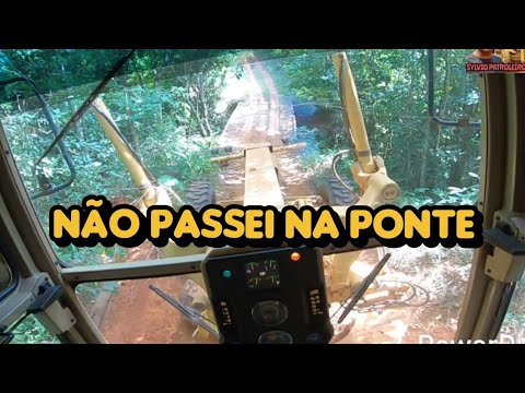 120K NÃO PASSOU NA PONTE / Motoniveladora caterpillar grader niveleuse patrola operador Patroleiro 