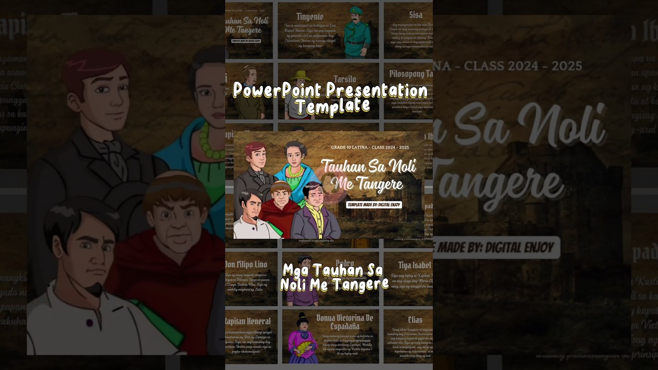 Mga Tauhan sa Noli Me Tangere PowerPoint Presentation #ppttemplates #powerpointpresentation