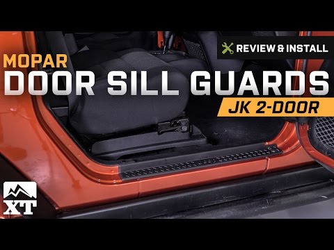 Jeep Wrangler Mopar Door Sill Guards w/ Jeep Logo (2007-2017 JK 2-Door) Review & Install