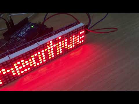 Matrice LED 8x8 con Arduino | Scorrimento del testo