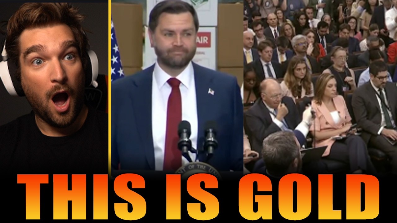 Reporter YELLS at JD Vance and Quicky FINDS OUT