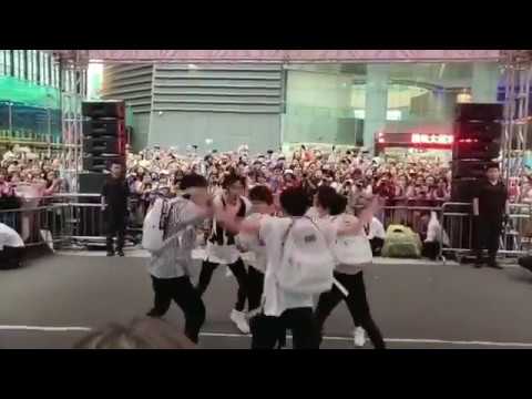 BOY STORY BUSKING in ShenZhen - Too Busy (Fancam 3)