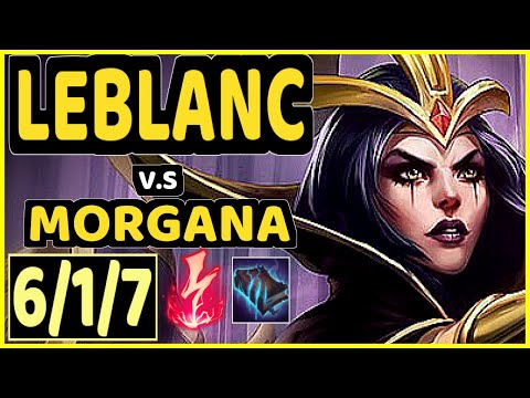 DYNQUEDO (LEBLANC) vs MORGANA - 6/1/7 KDA MID CHALLENGER GAMEPLAY - BR