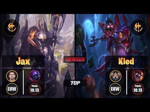 Bwipo JAX (Top) [Conqueror] VS KLED - Challenger EUW Patch 10.13