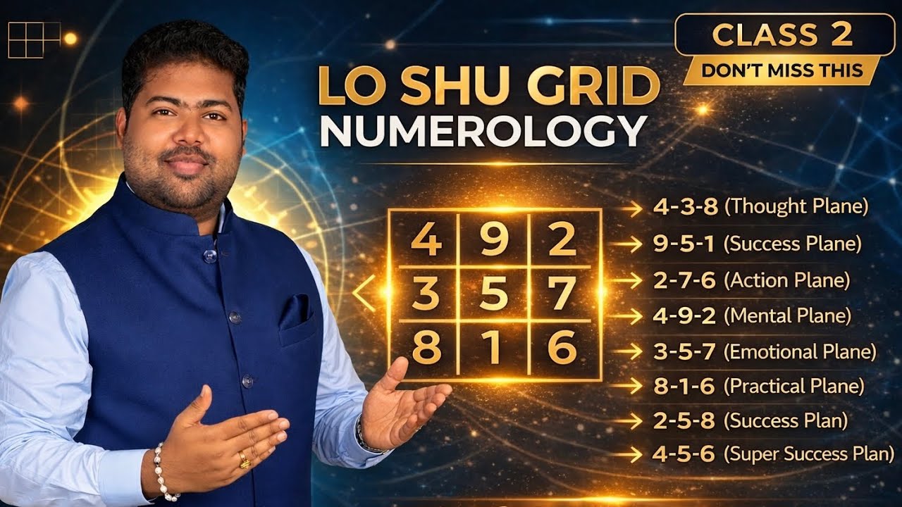 Class 02 Professional Lo Shu  Grid Numerology | 8 Planes | Lo Shu Grid  Complete Course