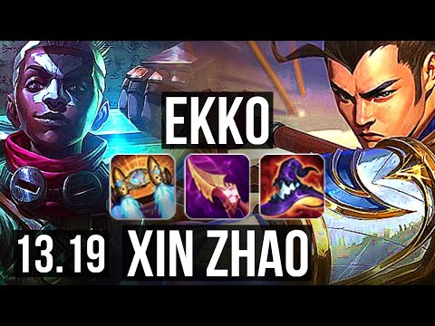 EKKO vs XIN ZHAO (MID) | Penta, Legendary, 2.1M mastery, 7 solo kills | BR Grandmaster | 13.19