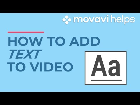 How to add text to video | MOVAVI HELPS