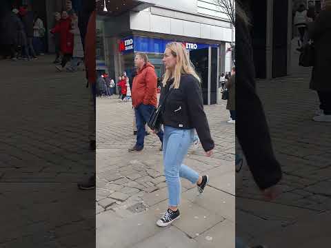 I'm Still Standing- Busking Elton John on Market Street Manchester