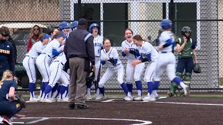 Waterford softball opens season with 12-0 win over Ledyard