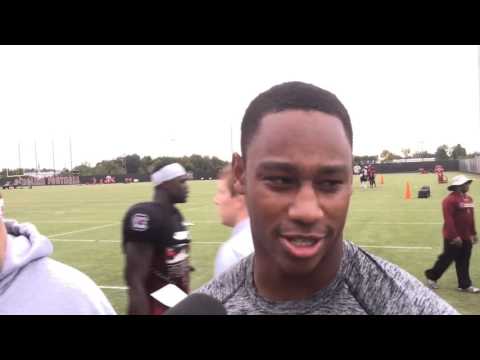 Lorenzo Nunez after Gamecocks practice