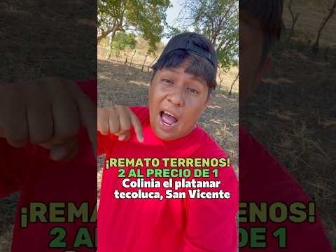 Vendo 2 terrenos con agua y luz en Tecoluca, San Vicente