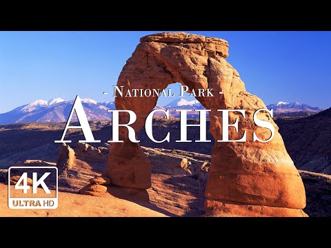 Arches National Park, Utah 4K UHD - Stunning Scenery, Scenic Relaxation Film with Relaxing Music