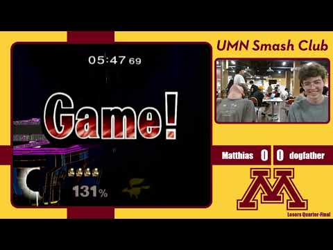 Matthias VS dogfather | Losers Quarters | UMN Smash Club #31 | Melee