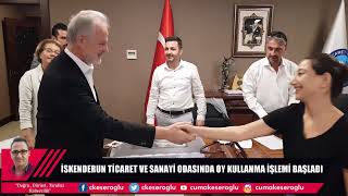 TİCARET ODASINDA SEÇİM OY KULLANMA İŞLEMİ BAŞLADI