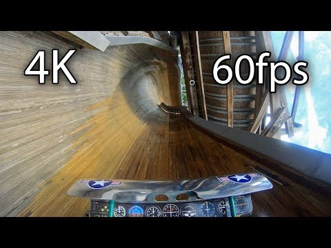 Flying Turns front seat on-ride 4K POV @60fps Knoebels Amusement Park