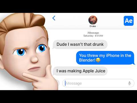 Viral Apple UI Messaging Animations (After Effects Tutorial)