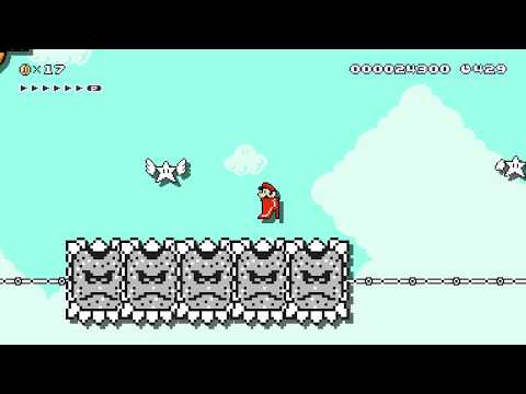 Super Mario Maker 2 🔧 Fickle Stars of Stiletto Skies 🔧 by Fio Cooler