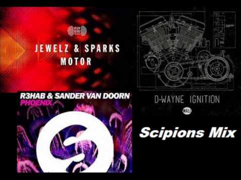 Jewelz & Sparks vs D-wayne Vs R3hab & Sander Van Doorn - Motor Ignition Phoenix (Scipions Mix)