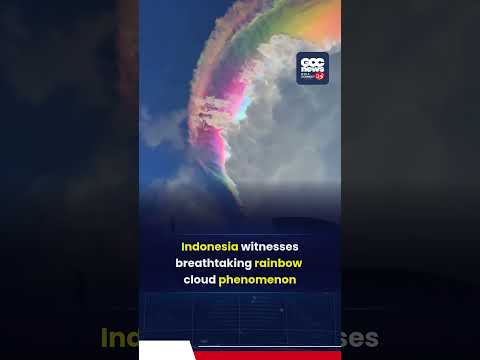 Rare Rainbow Clouds Dazzle Indonesia Skies Go Viral Worldwide