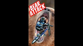 How to SURVIVE a 🐻 BEAR ATTACK on the trails! #shorts #tips #mtb