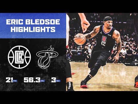 Eric Bledsoe (21 PTS, 3 BLK) Made Plays On Both Ends in Win Over Miami Heat | LA Clippers