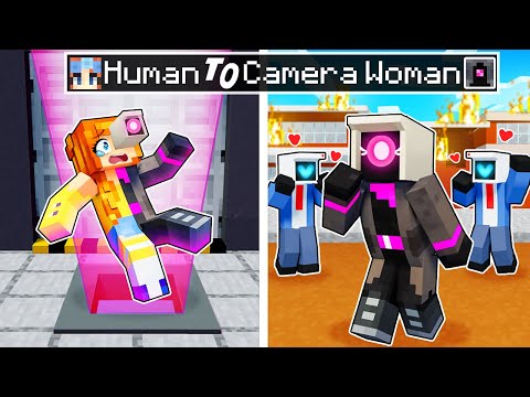 PrincessHana - From HUMAN to CAMERA WOMAN in Minecraft!