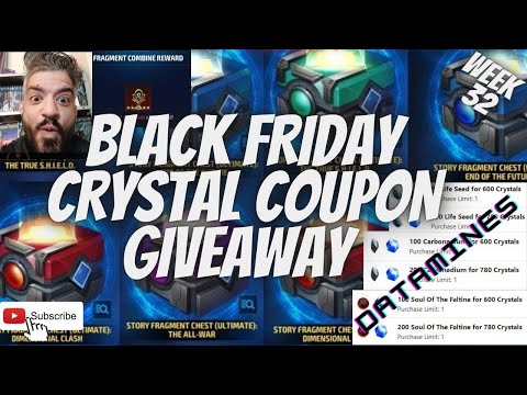 CRYSTAL COUPON GIVEAWAY - BF DATAMINES / VETERAN'S DAY - STORY CHESTS: WEEK 32 | Marvel Future Fight